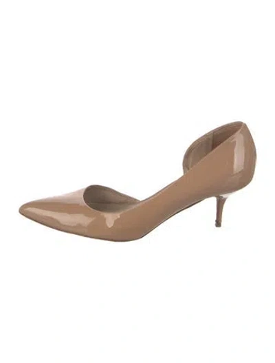 Pre-owned Kurt Geiger Patent Leather Pumps In Neutrals