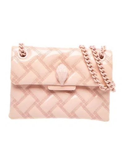 Pre-owned Kurt Geiger Patent Leather Shoulder Bag In Pink