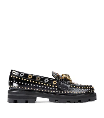 Kurt Geiger Patent Mansion Stud Loafer