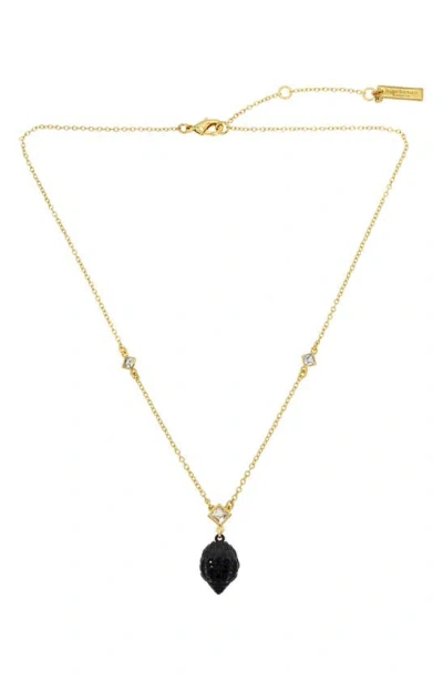 Kurt Geiger Pavé Eagle Pendant Necklace In Gold