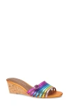 KURT GEIGER PIERRA WEDGE SLIDE SANDAL