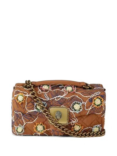 Kurt Geiger Pimlico Floral-print Quilted Tote Bag In Brown