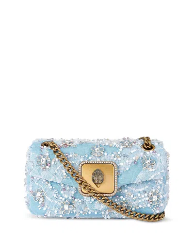 Kurt Geiger Pimlico Mini Sequin Bead Convertible Crossbody In Blue