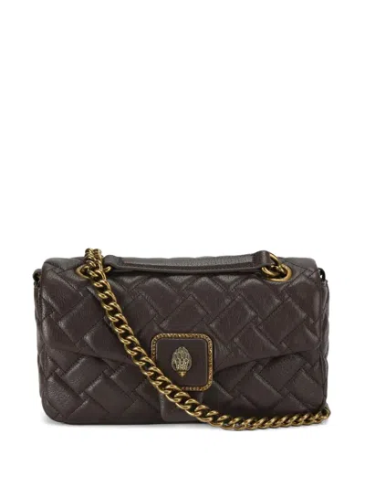 Kurt Geiger Pimlico Quilted Leather Shoulder Bag In Black