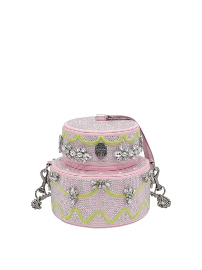 Kurt Geiger Pink Cake Crossbody Bag In Nude