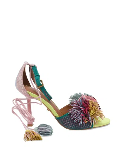 Kurt Geiger Pompom Tie Pumps In Multi