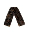Kurt Geiger Poppy Brown Scarf In Brown
