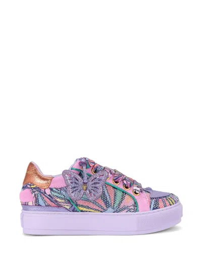 Kurt Geiger 버터플라이 프린트 사우스뱅크 스니커즈 In Purple