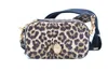 Kurt Geiger Quilted Brown Handbag With Leopard Print Accents In Gray