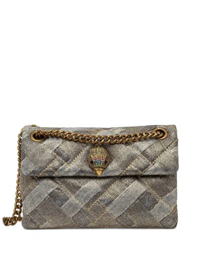 Kurt Geiger Quilted Chain Cross Body Bag In Gold