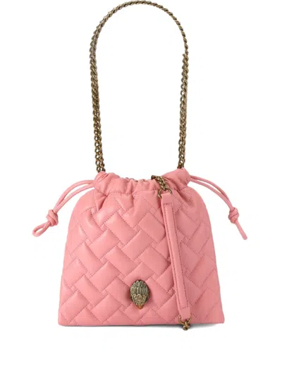 Kurt Geiger Quilted Chain-strap Shoulder Bag In Pink