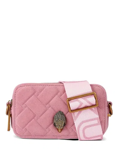 Kurt Geiger Quilted Cross Body Bag In Pink