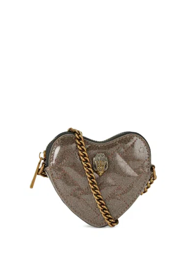 Kurt Geiger Quilted-design Crossbody Bag In Brown