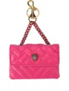 Kurt Geiger Quilted-design Wallet In Pink