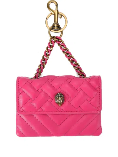 Kurt Geiger Quilted-design Wallet In Pink