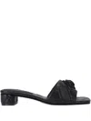 Kurt Geiger Slippers In Quilted Leather Kensington In Black
