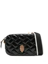 Kurt Geiger Quilted Lion-head Cross Body Bag In Black