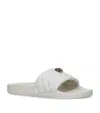 Kurt Geiger Quilted Meena Eagle Slides In Beige