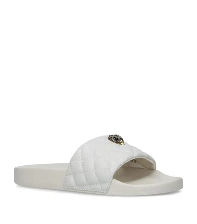 KURT GEIGER QUILTED MEENA EAGLE SLIDES