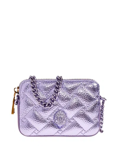 Kurt Geiger Quilted Mini Bag In Purple