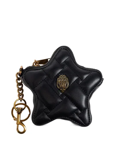 Kurt Geiger Quilted Star Bag Charm In Black