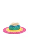 Kurt Geiger Rainbow Fedora Hat In Multi
