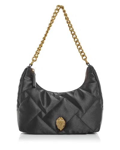 Kurt Geiger Quilted Recycled Crossbody Bag In Black