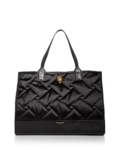 Kurt Geiger Recycled Quilted Square Shopper In Black