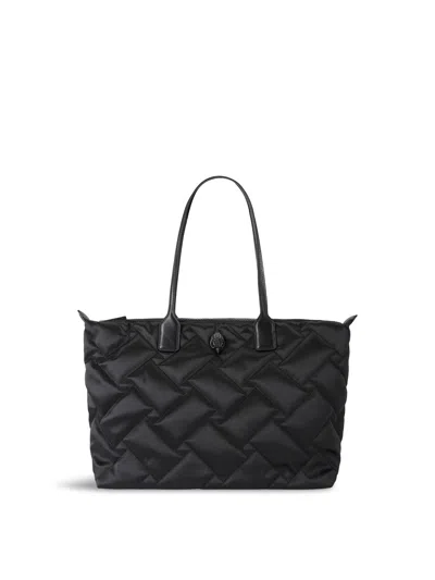 Kurt Geiger Recycled Shopper Drench Nylon Shoulder Bag In Black