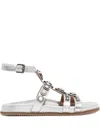 Kurt Geiger London Octavia Gladiator Sandal In Silver