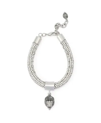 Kurt Geiger Robert Lee Morris Soho Glass Crystal Signature Eagle Rope Adjustable Bracelet