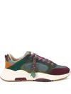 Kurt Geiger Leather Royston Sneakers In Green