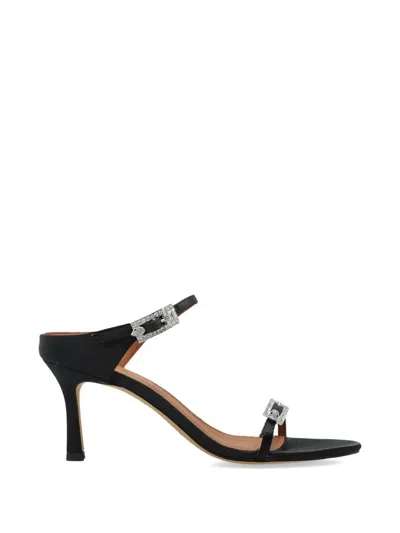 Kurt Geiger Sandali Con Tacco Strass Double Buckle  In Black