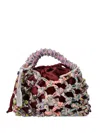 Kurt Geiger Satin-fabric Crystal-embellished Tote Bag