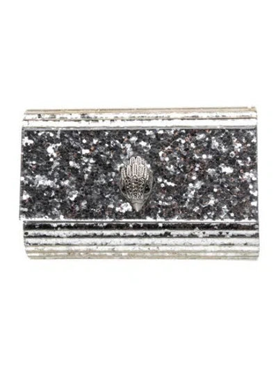 Pre-owned Kurt Geiger Sequins Clutch In Grey