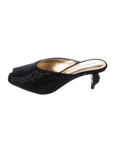 Pre-owned Kurt Geiger Sequins Mules In Black