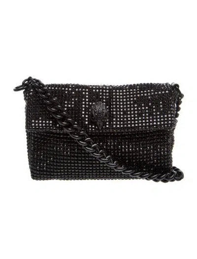 Pre-owned Kurt Geiger Sequins Shoulder Bag In Black