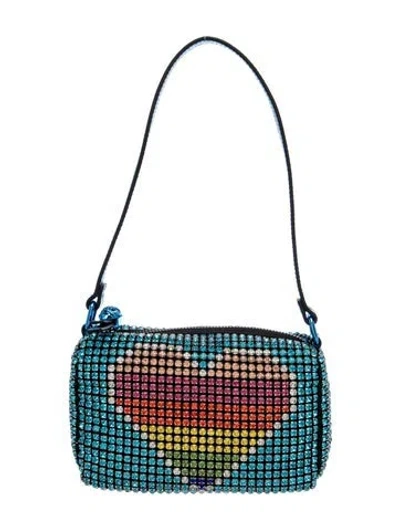 Pre-owned Kurt Geiger Sequins Shoulder Bag In Blue