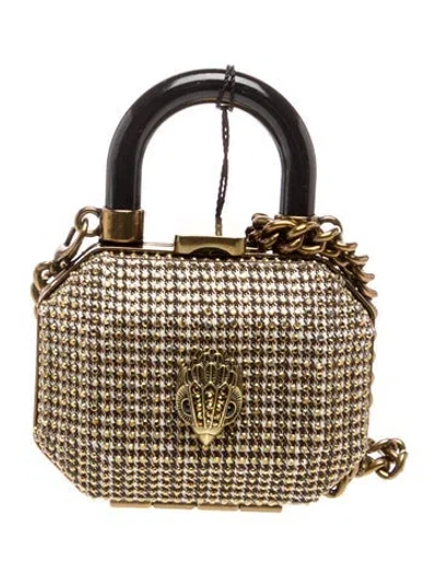 Pre-owned Kurt Geiger Sequins Shoulder Bag In Neutrals