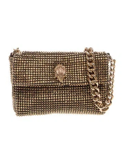 Pre-owned Kurt Geiger Sequins Top Handle Bag In Brown