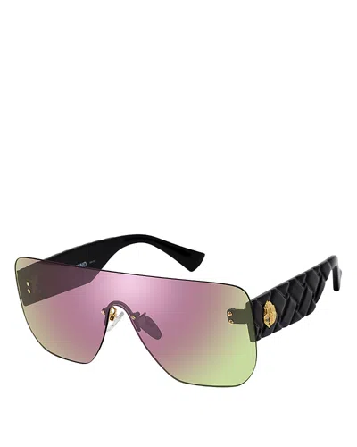 Kurt Geiger Shield Sunglasses, 60mm In Black/gold