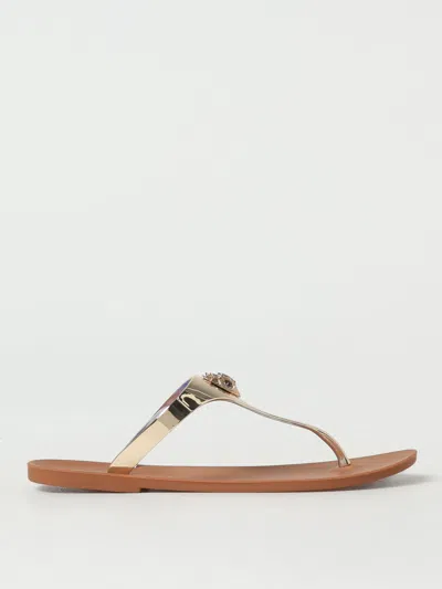 KURT GEIGER FLAT SANDAL KURT GEIGER LONDON WOMAN COLOR BRONZE,428809117