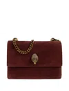 Kurt Geiger Shoreditch Chain-strap Shoulder Bag In Burgundy