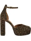 Kurt Geiger Shoreditch Leopard-print Platform Pumps In Brown
