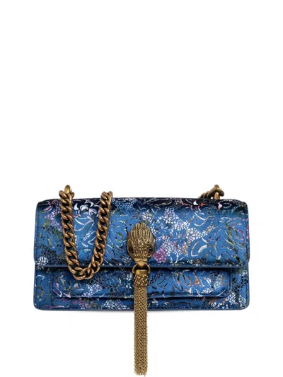 Kurt Geiger Shoreditch Tassel-detail Shoulder Bag In Blue