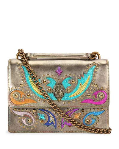 Kurt Geiger Shoreditch Western Crossbody In Gold