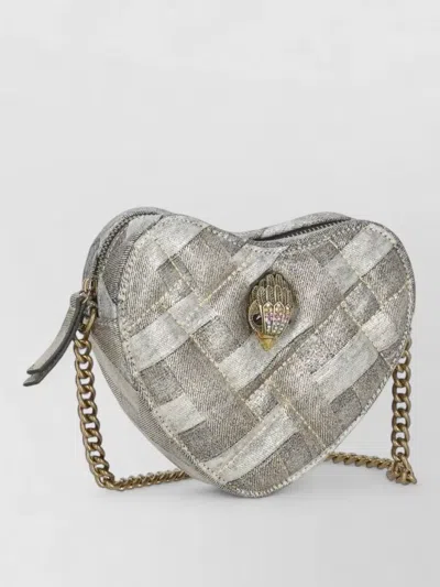KURT GEIGER SHOULDER BAG CHAIN STRAP HEART SHAPE