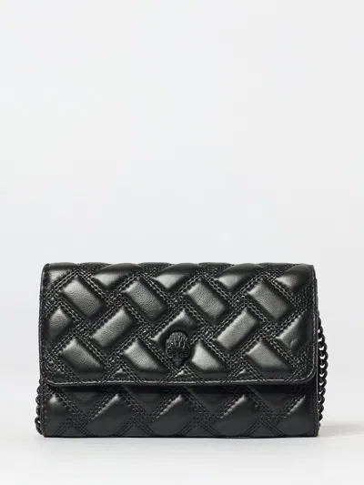 Kurt Geiger Kensington Drench Quilted Embellishment Wallet In Black