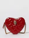 Kurt Geiger Kensington Heart Shape Crossbody In Red