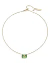 Kurt Geiger Signature Eagle Gem Pendant Necklace, 16-18 In Green